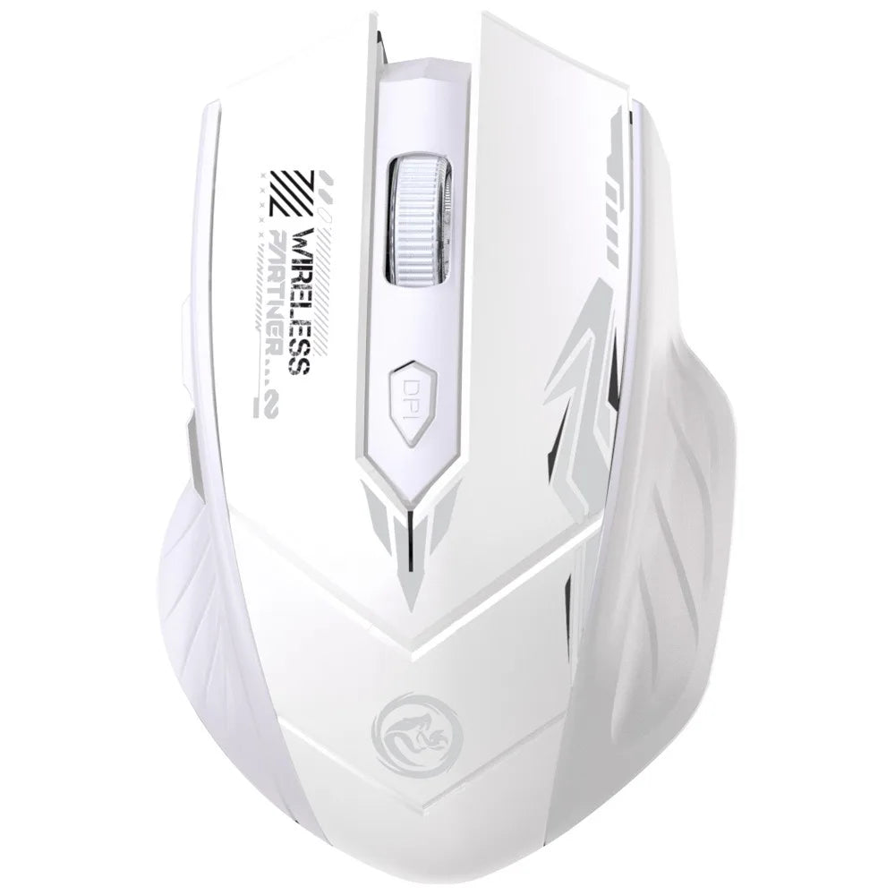 DIXSG Bluetooth 5.2 Dual-Mode Wireless Mouse – 1600 DPI, 6 Button Wireless Mouse Oasis Select WHITE