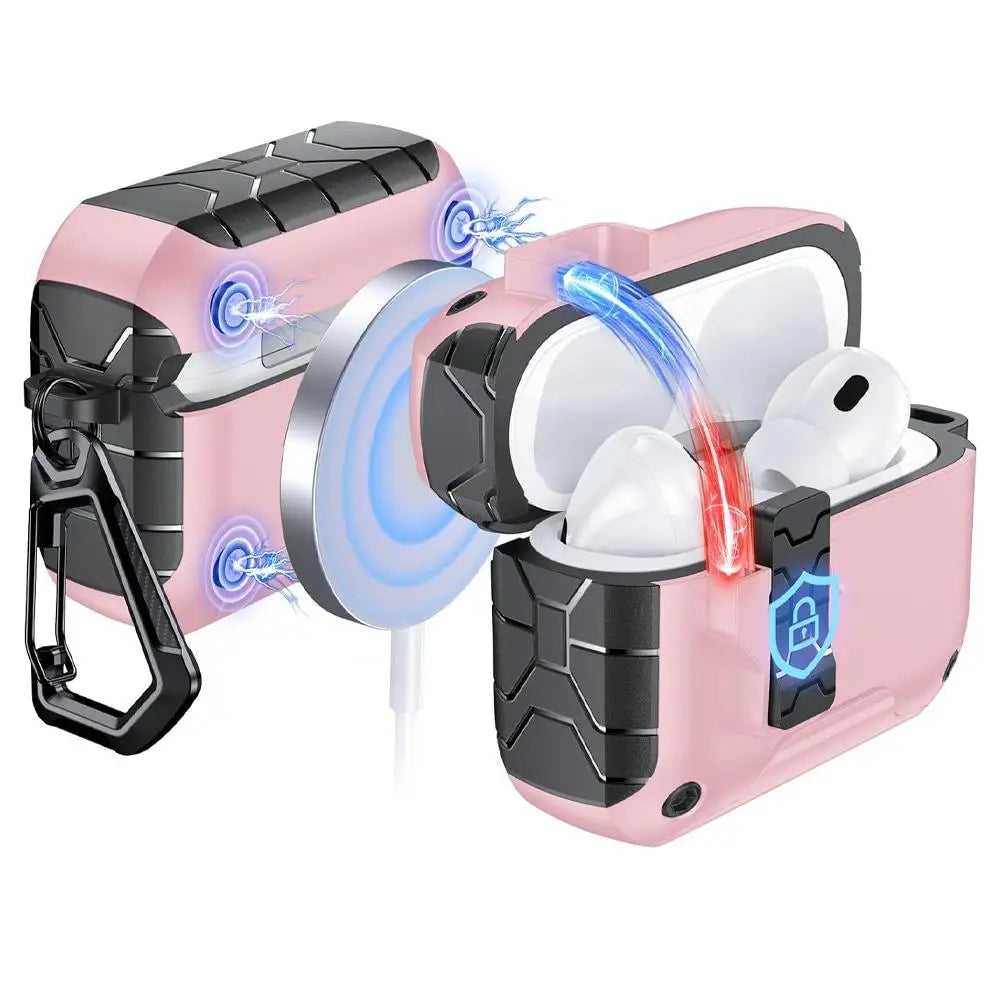AirPods Pro 3 Case – Phone Stand, Magnetic Lock & Keychain Earbud Protective Case Oasis Select G