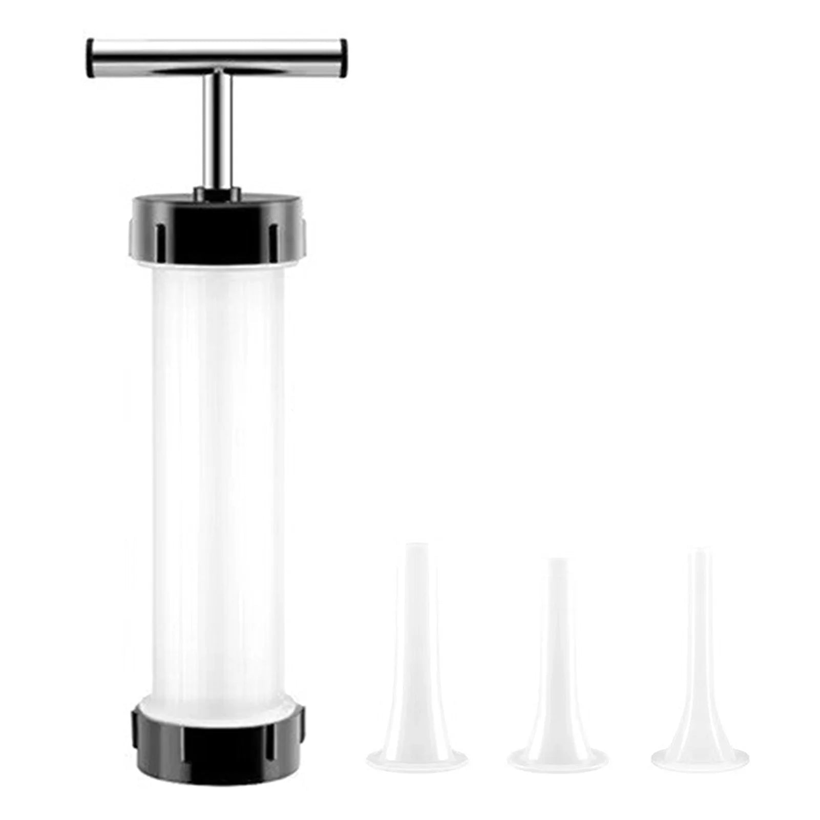 Manual Sausage Maker with 3 Filler Nozzles | Home Kitchen Tool