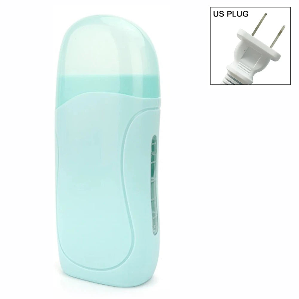 Rose Roll on Depilatory Wax Cream Hair Removal Roller Wax Heater Waxing Hot Cartridge Warmer Equipment Tool Waxing Kit Unisex Oasis Select 072-G-US