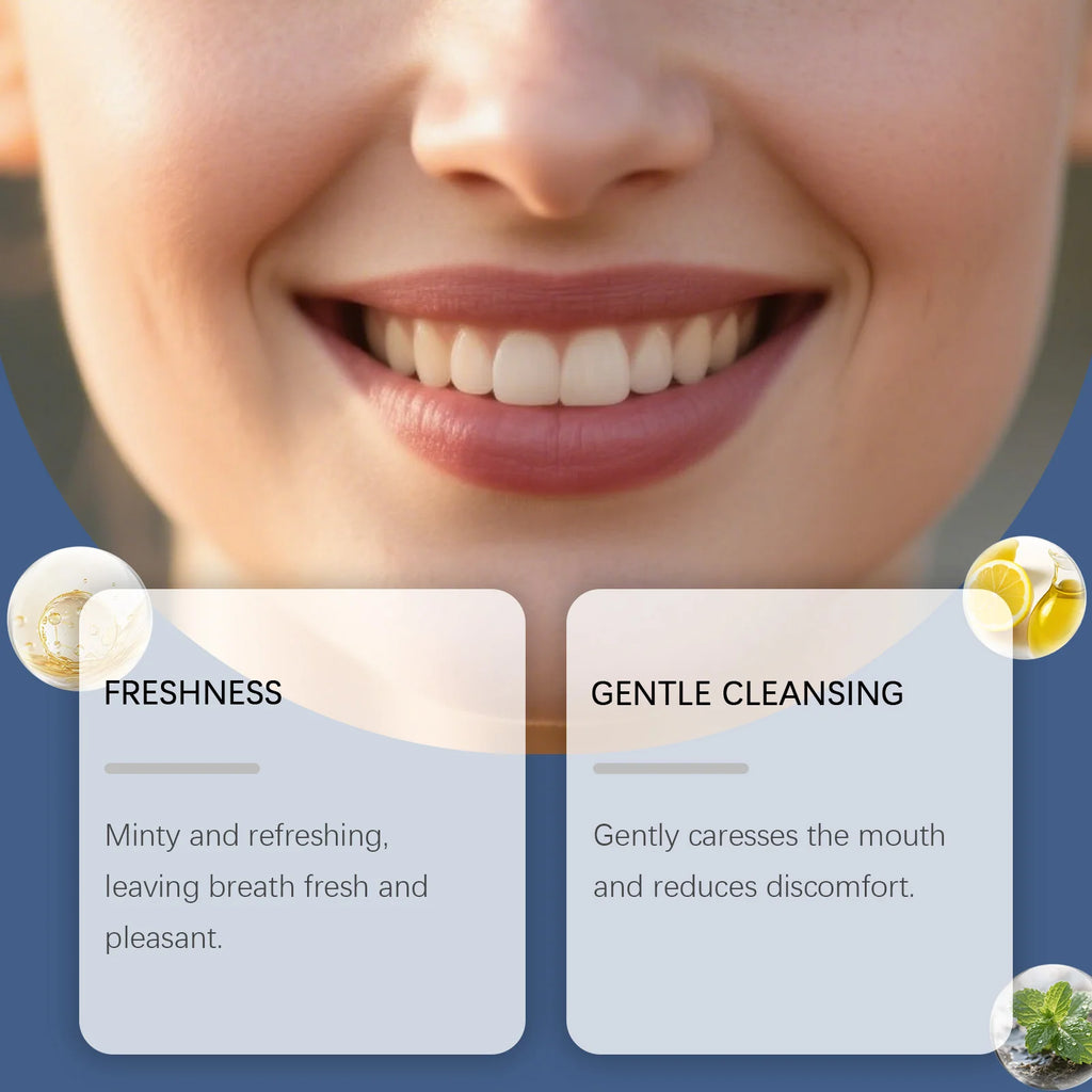 Coconut Pulling Oil With Tongue Scraper Teeth Whitening Oral Hygiene Cleansing Fresh Breath Alcohol-Free Odor Removal Mouthwash Oasis Select