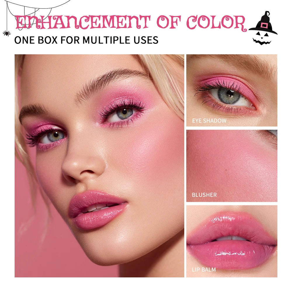 PH Color Changing Magical Black Cream Long-wearing Blush Cheeks Lips Natural Pink Moisturize Long Lasting Makeup Cosmetics Oasis Select