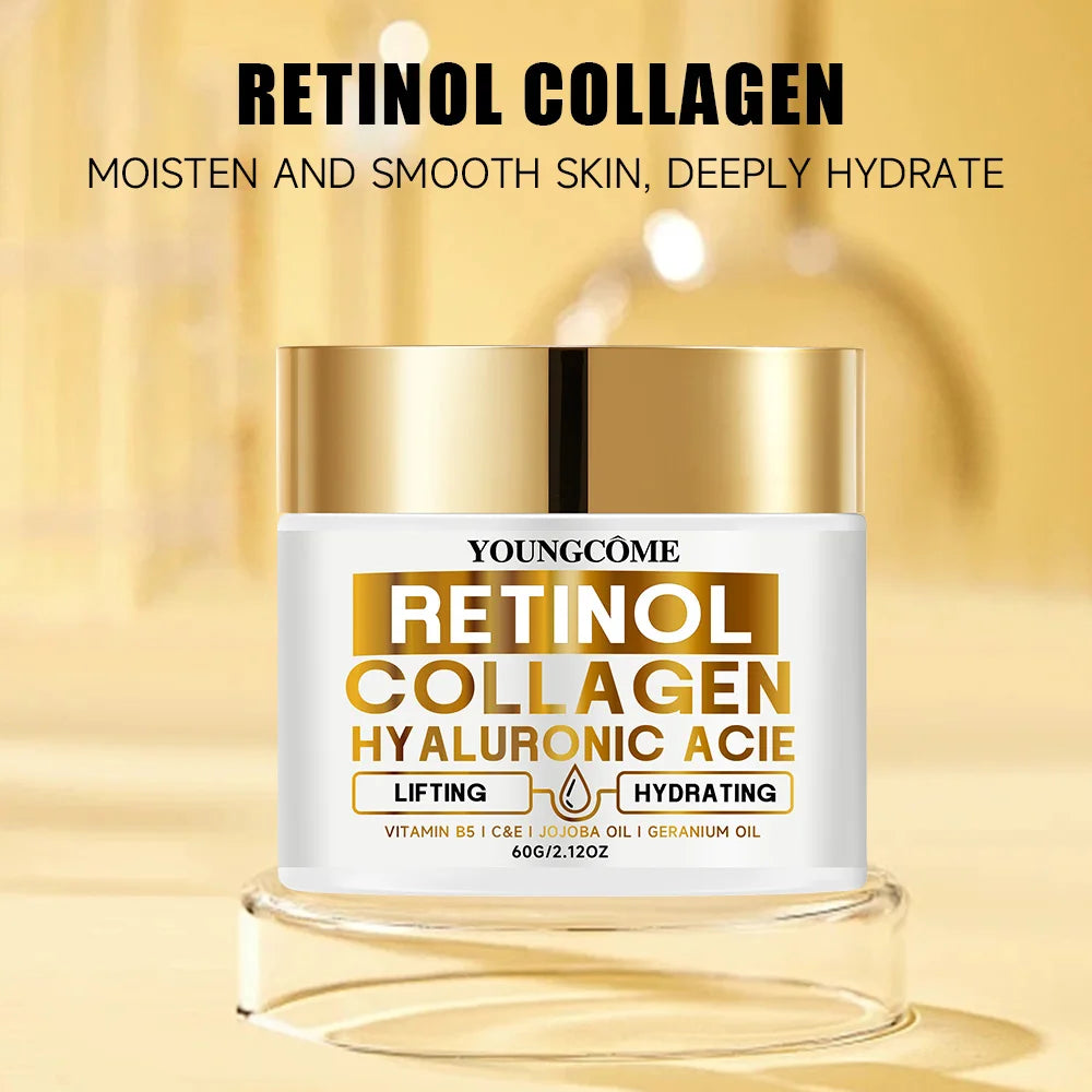 YOUNGCOME Retinol Face Cream – Collagen & Hyaluronic Acid Anti-Aging Face Cream Oasis Select