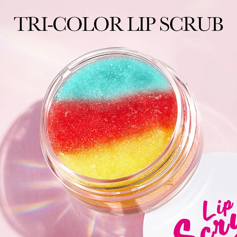 SADOER 3-Color Lip Scrub Cream – Moisturizing & Plumping Balm Lip Scrub Balm Oasis Select