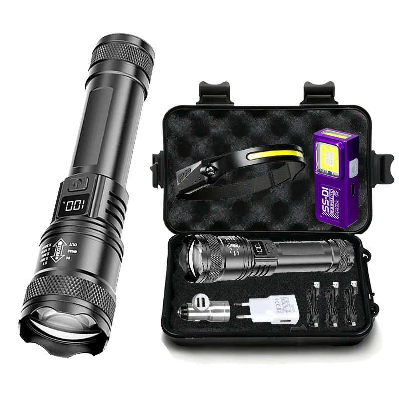 ZHIYU 2000LM LED Flashlight & Headlight Set | Rechargeable