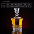 European thickened whiskey glass set large foreign wine glass crystal glass wine bottle creative wine set Oasis Select Layers wine bottles