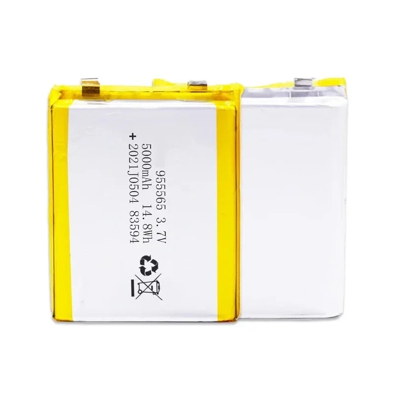 New 3.7V 5000mAh Lithium Polymer Batteries 955565 Rechargeable Battery For Power Bank Bluetooth Speakers Tablet DVD Accessories Oasis Select