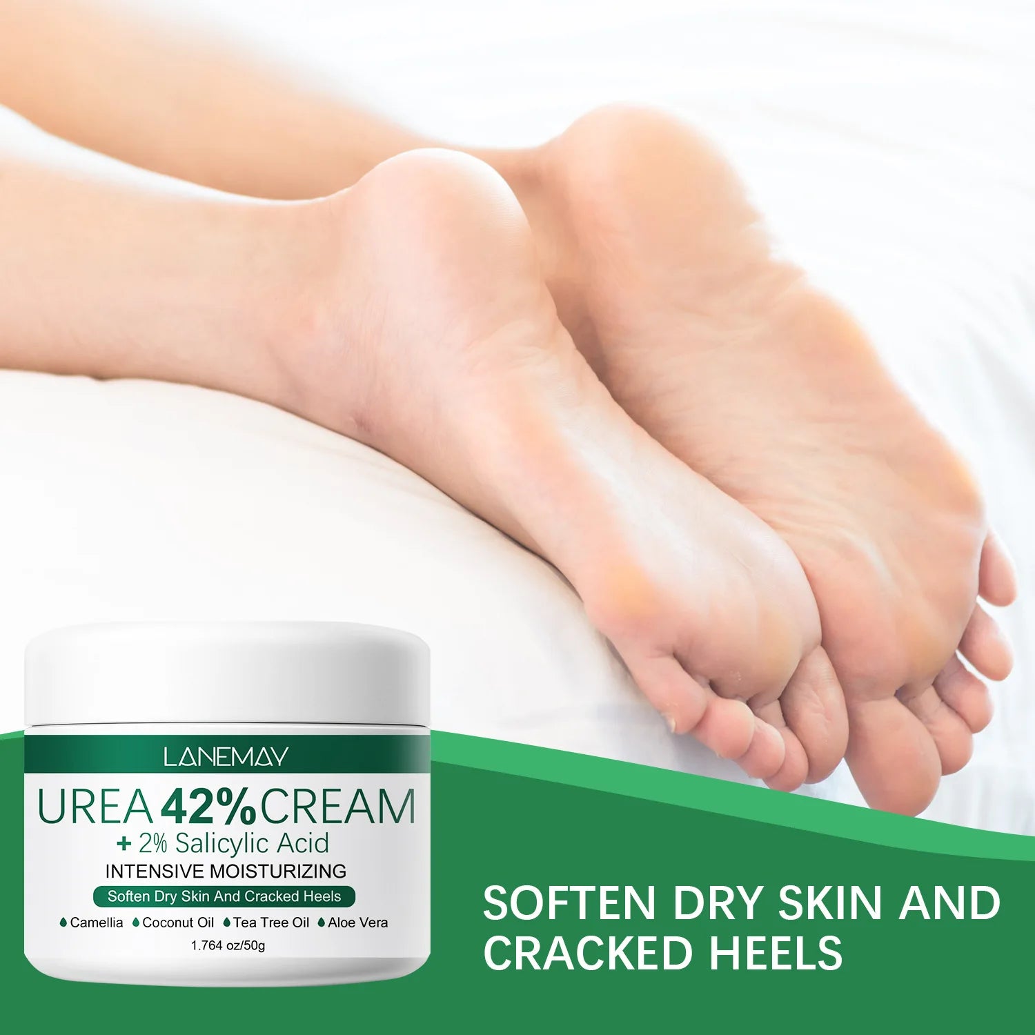 2-Pack 42% Urea & Salicylic Acid Hand & Foot Cream | Deep Moisture