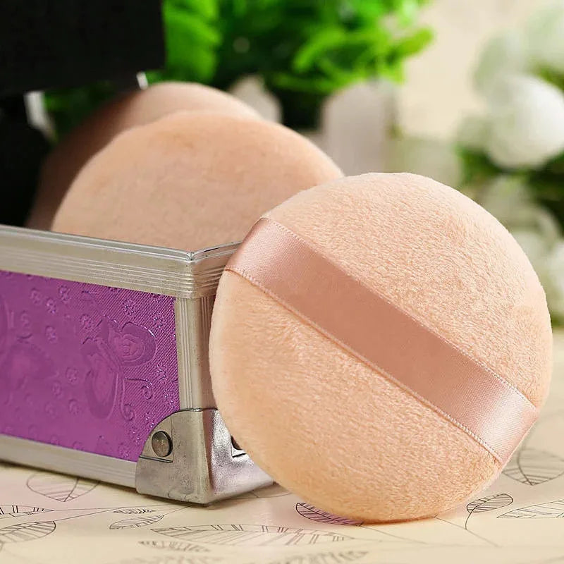1/2/3/4pcs Soft Velvet Makeup Sponge Loose Powder Cosmetic Puff Double-sided Face Makeup Sponge Concealer Wet Dry Makeup Tools Oasis Select