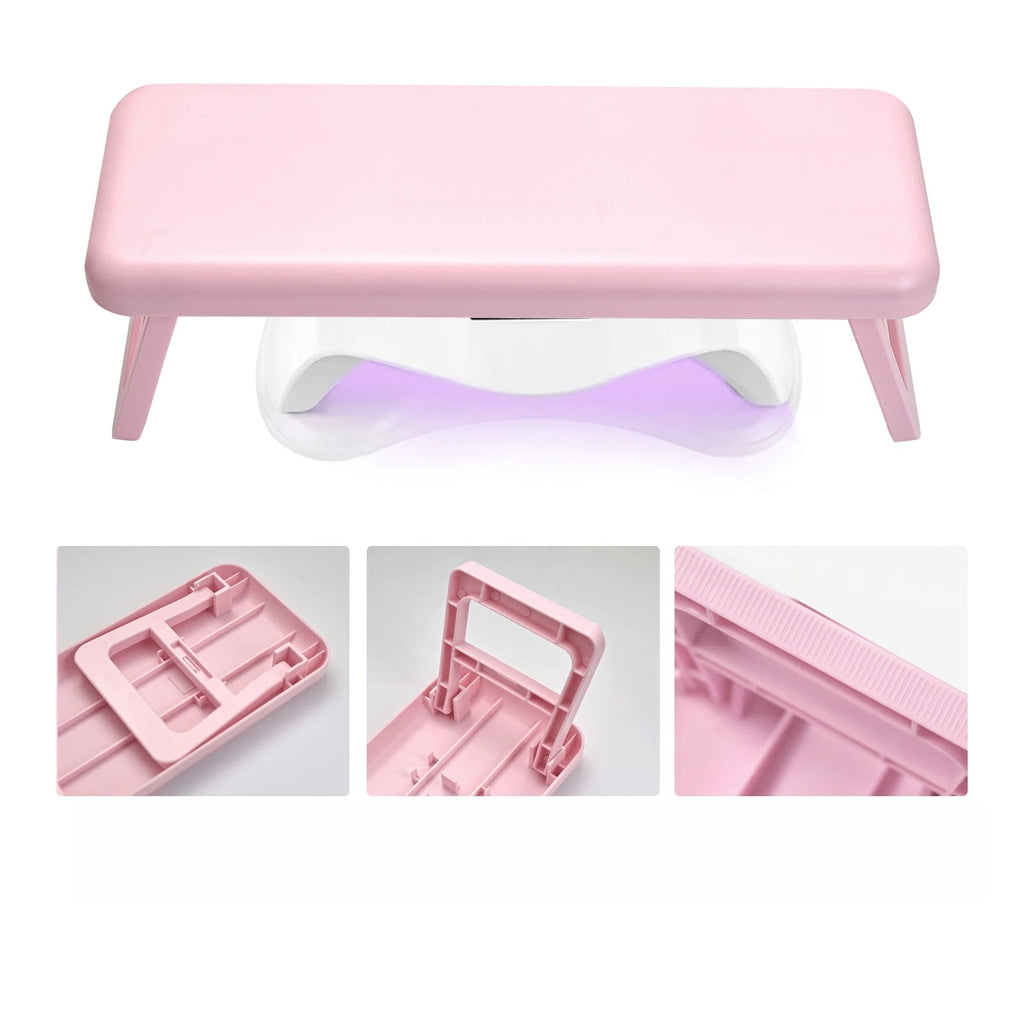 Foldable Manicure Arm Rest Stand Soft Sponge Cushion Pillow Holder Multifunctional Table Desk Support Mat Essential PracticeTool Oasis Select