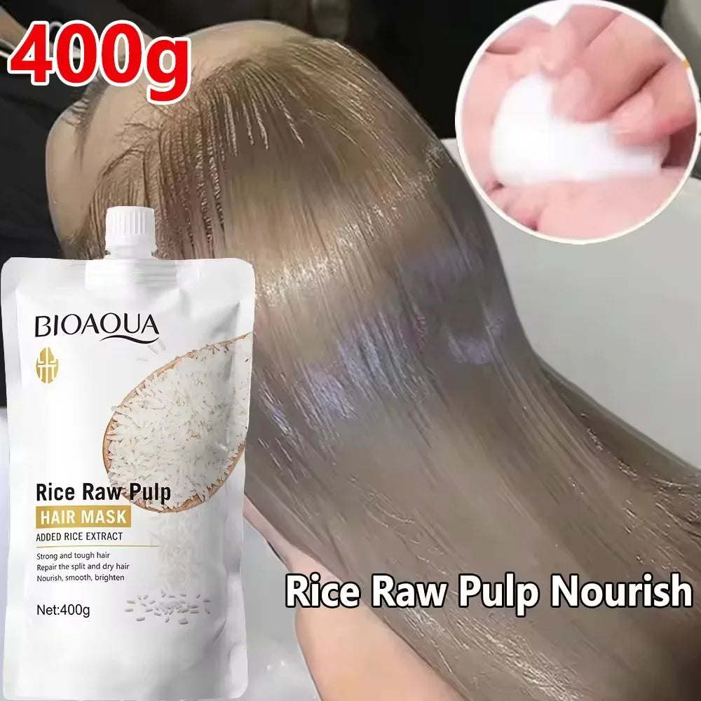 Rice Puree Hair Mask – Nourish Dry, Frizzy & Split Ends Deep Conditioning Mask Oasis Select