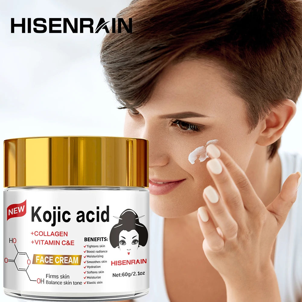 HISENRAIN Kojic Acid Brightening Face Cream – Dark Spot Cream Brightening Face Cream Oasis Select