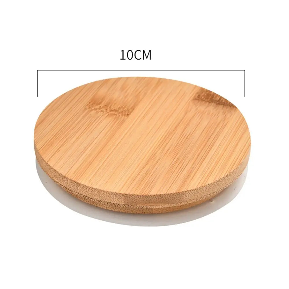 Bamboo Wood Cup Lid with Silicone Ring | Tea Set Cover Bamboo Cup Lid Oasis Select E 9cm