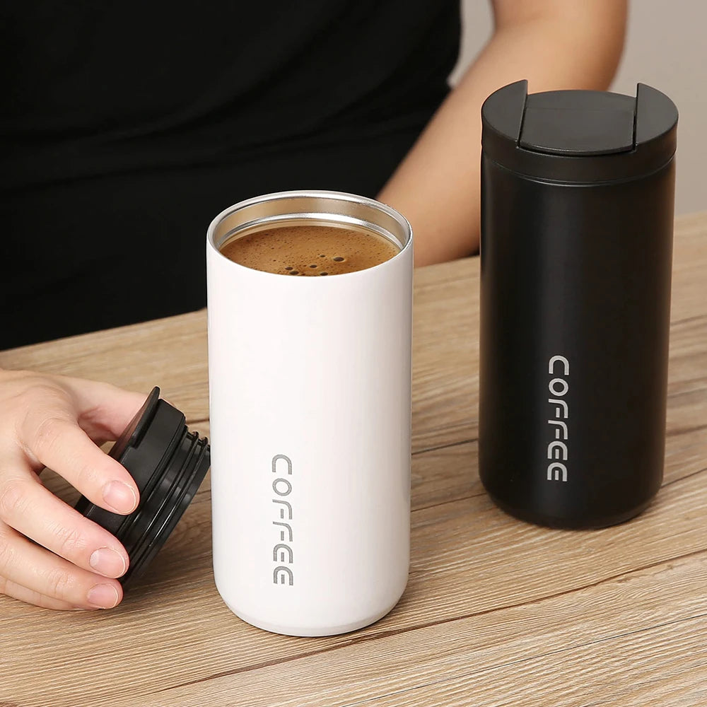 400ML Stainless Steel Coffee Thermos Bottle Thermal Mug Leakproof Car Vacuum Flasks Coffee Cup Travel Portable Insulated Bottles Oasis Select