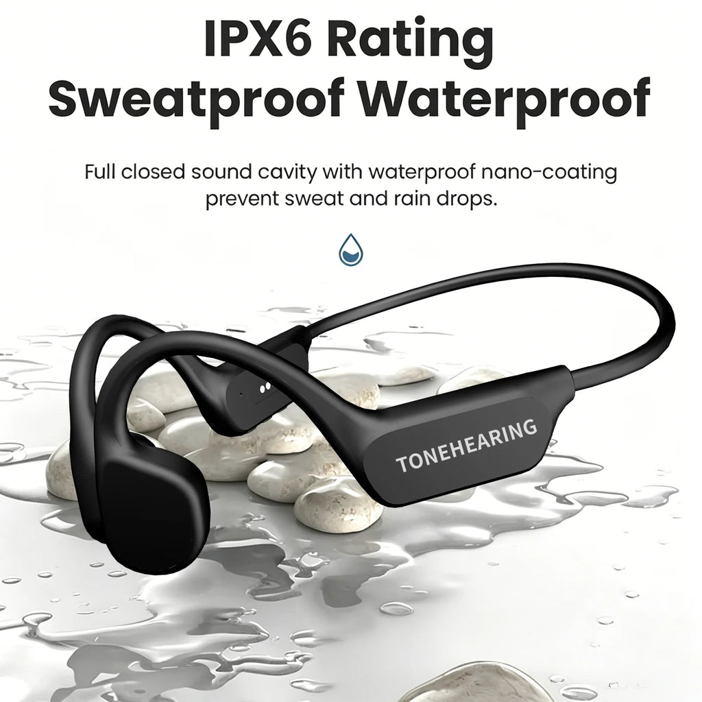 IPX6 Bone Conduction Bluetooth 5.3 Headphones – Sports & Hearing Bone Conduction Headphones Oasis Select