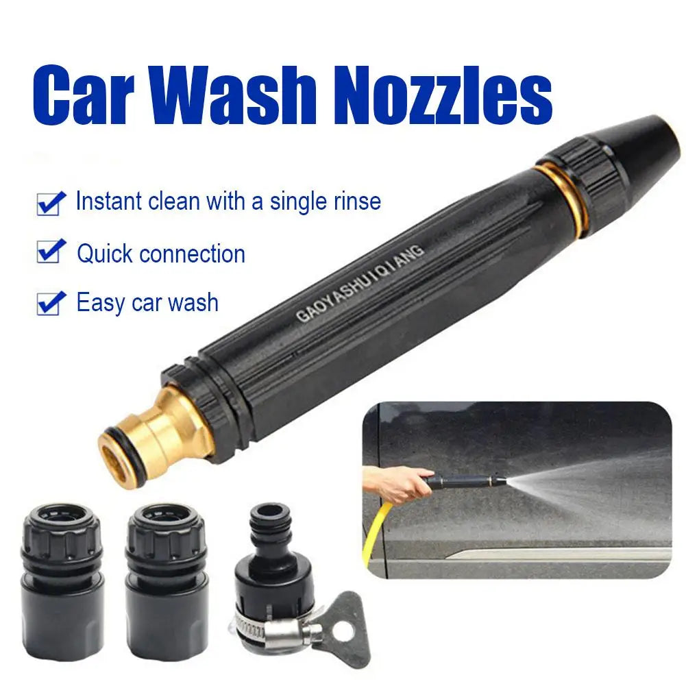 Heavy-Duty Metal Garden Hose Spray Nozzle – Adjustable