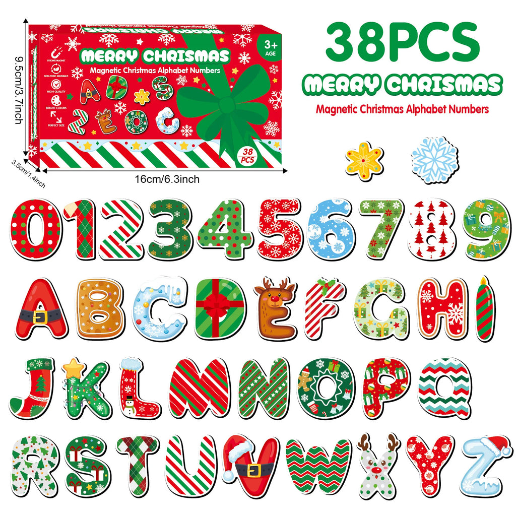 'S Learning Magnets Educational Christmas Refrigerator Sticker Christmas Fridge Magnet Rubber Decorative Fridge Magnet Oasis Select A