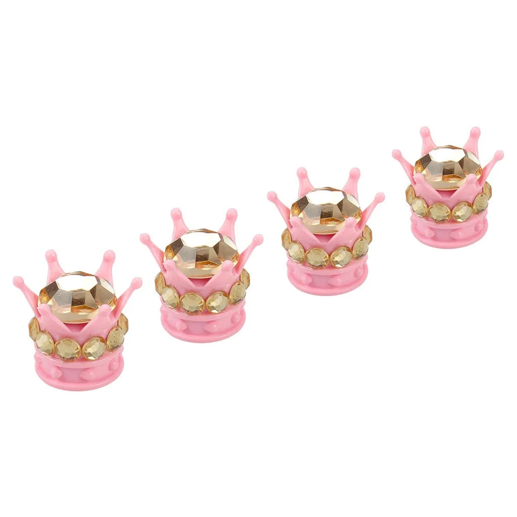 Car tire modification accessories Crown valve cap Diamond valve core cap Inlaid diamond valve cap Car supplies Oasis Select