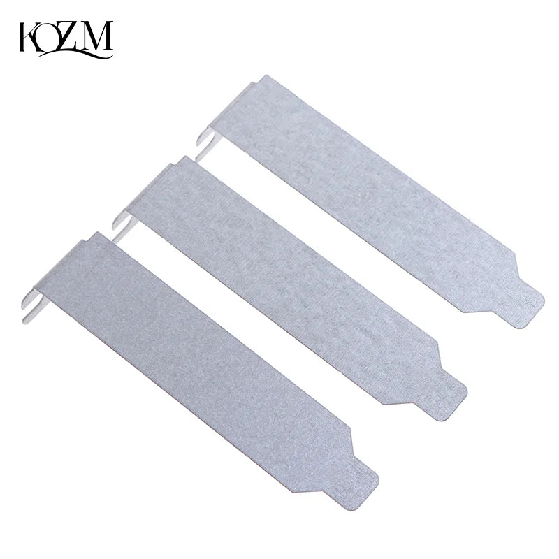 5-Pack PCI Slot Covers – Silver Metal PC Case Blanking Plates