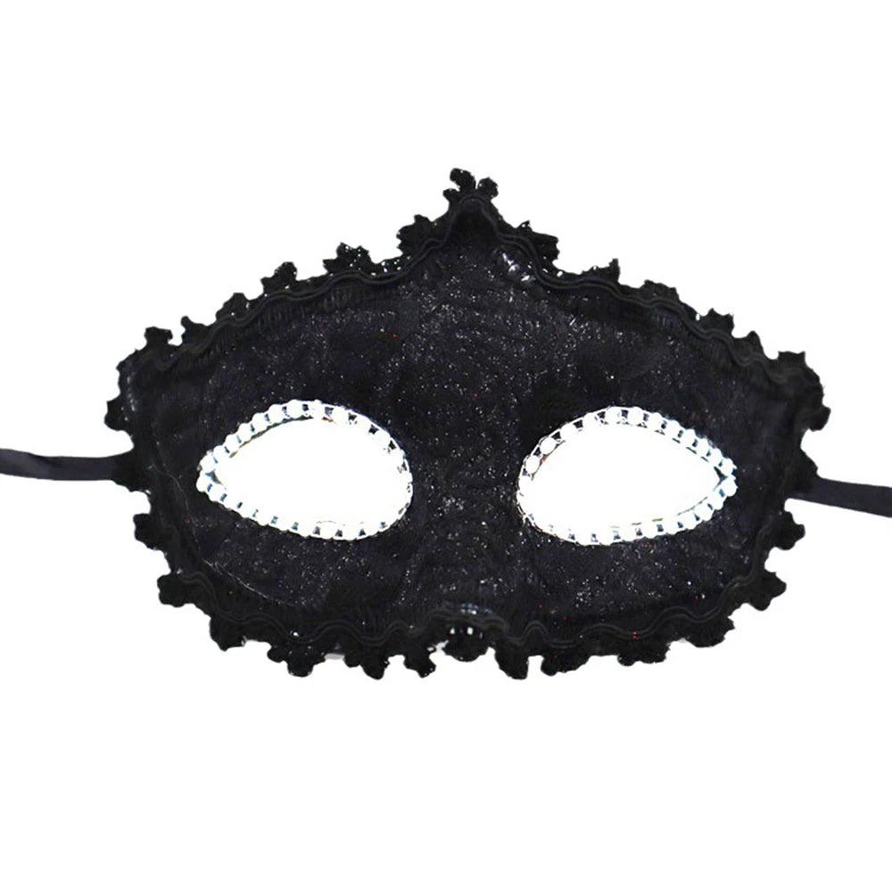 Adult Half-Face Mask Retro Half Face Masks Venetian Party Beauty Princess Mask Prop Halloween Christmas Masquerade Ball Decor Oasis Select