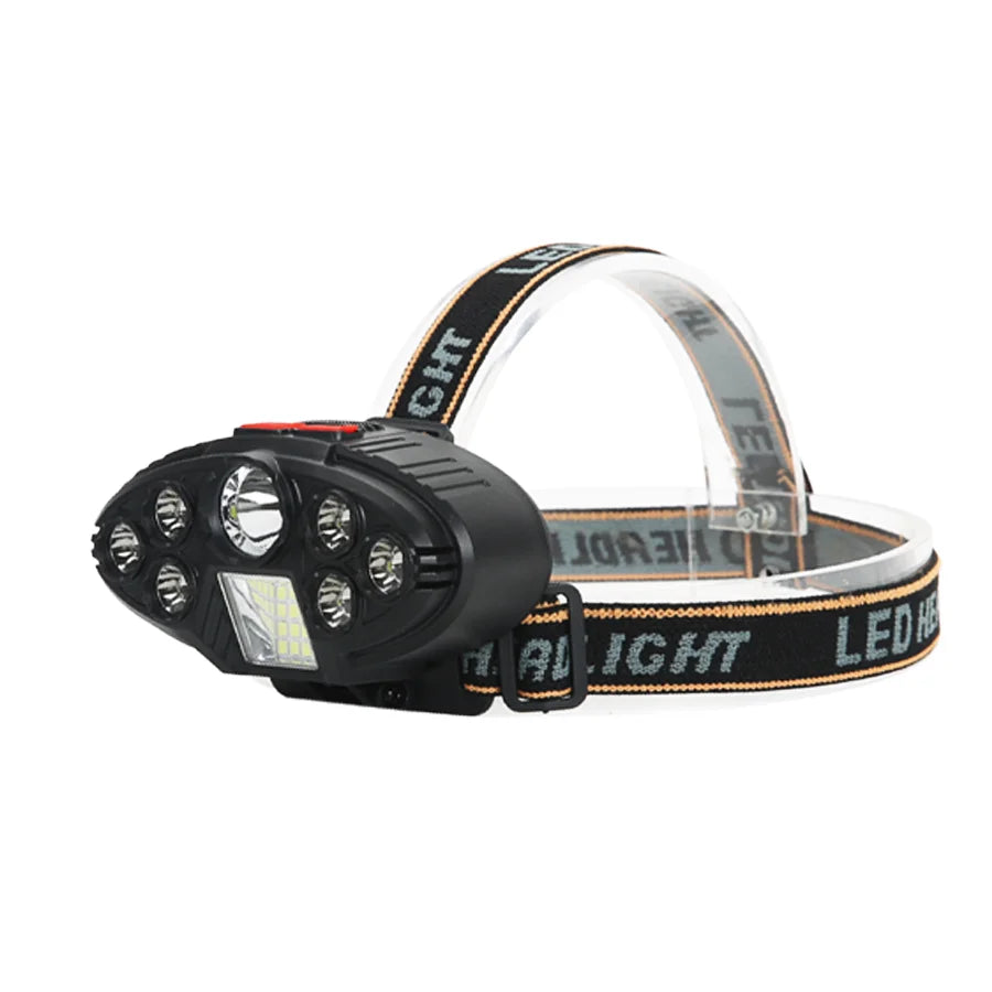 Ultra-bright 5/11 LED Headlight Type-C Rechargeable Headlamp with Battery Waterproof Flashlight Outdoor Camping Fishing Lighting Oasis Select T192