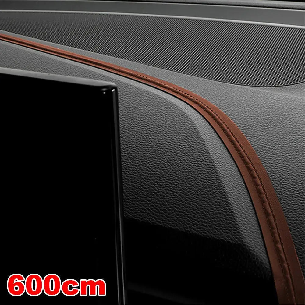 Car PU Leather Trim Strips – Dashboard & Console Decoration