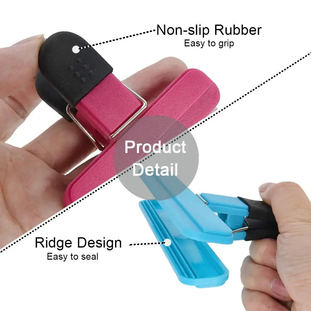 Large Chip Bag Clips Plastic Assorted Sizes Food Bag Clips Tight Seal Grip Food Clips for Coffee Bread Bags Oasis Select