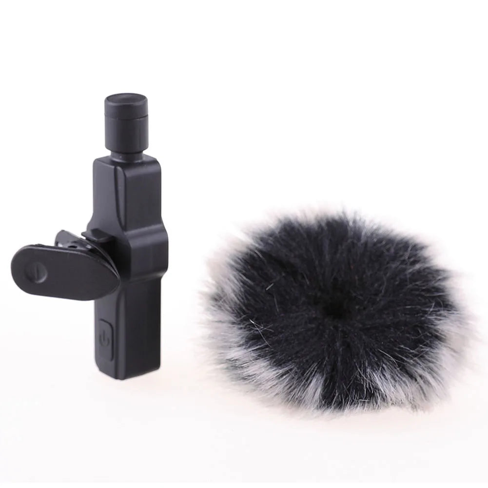 Lavalier Microphone Furry Windshield Mic Windshield Wind Muff Cover Foam Filter Sponge Microphone Windproof Cover For 5-12/15mm Oasis Select B