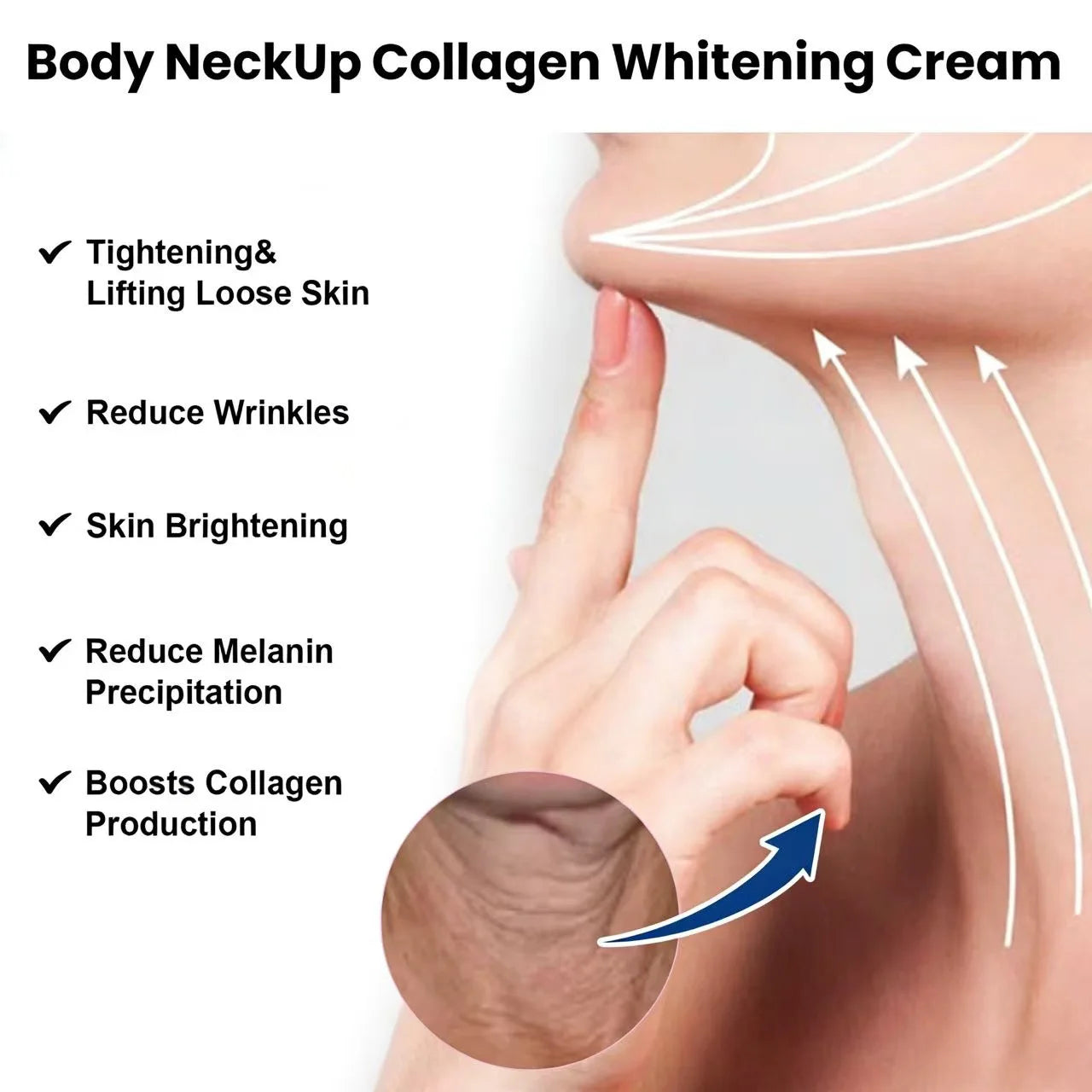 EELHOE Collagen Neck Cream Remove Neck Lines Anti-Aging Firming Lifting Brightening Moisturizing Skin Care Oasis Select
