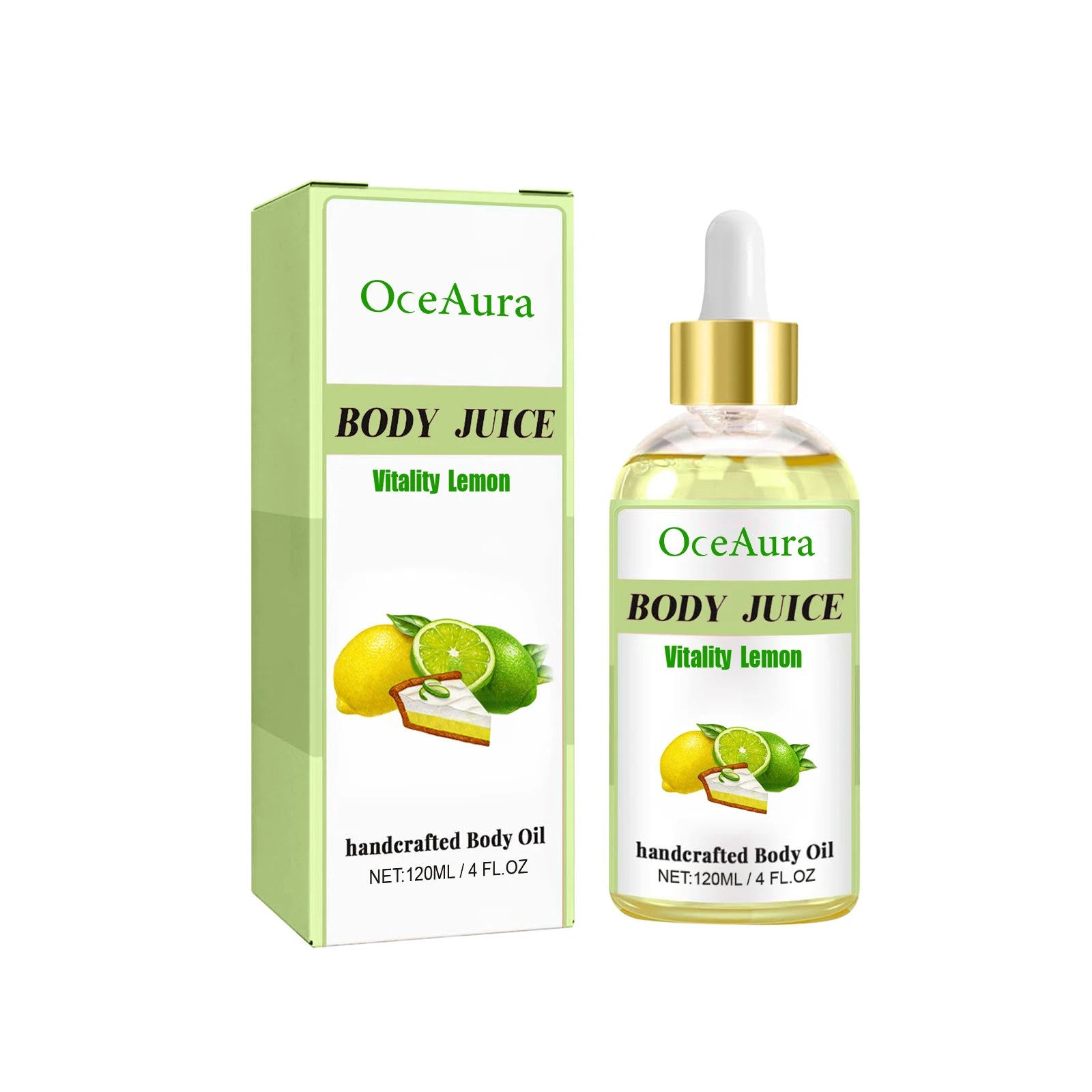 OceAura Sweet Fragrance Body Oil – Moisturizing & Nourishing Moisturizing Body Oil Oasis Select Lemon