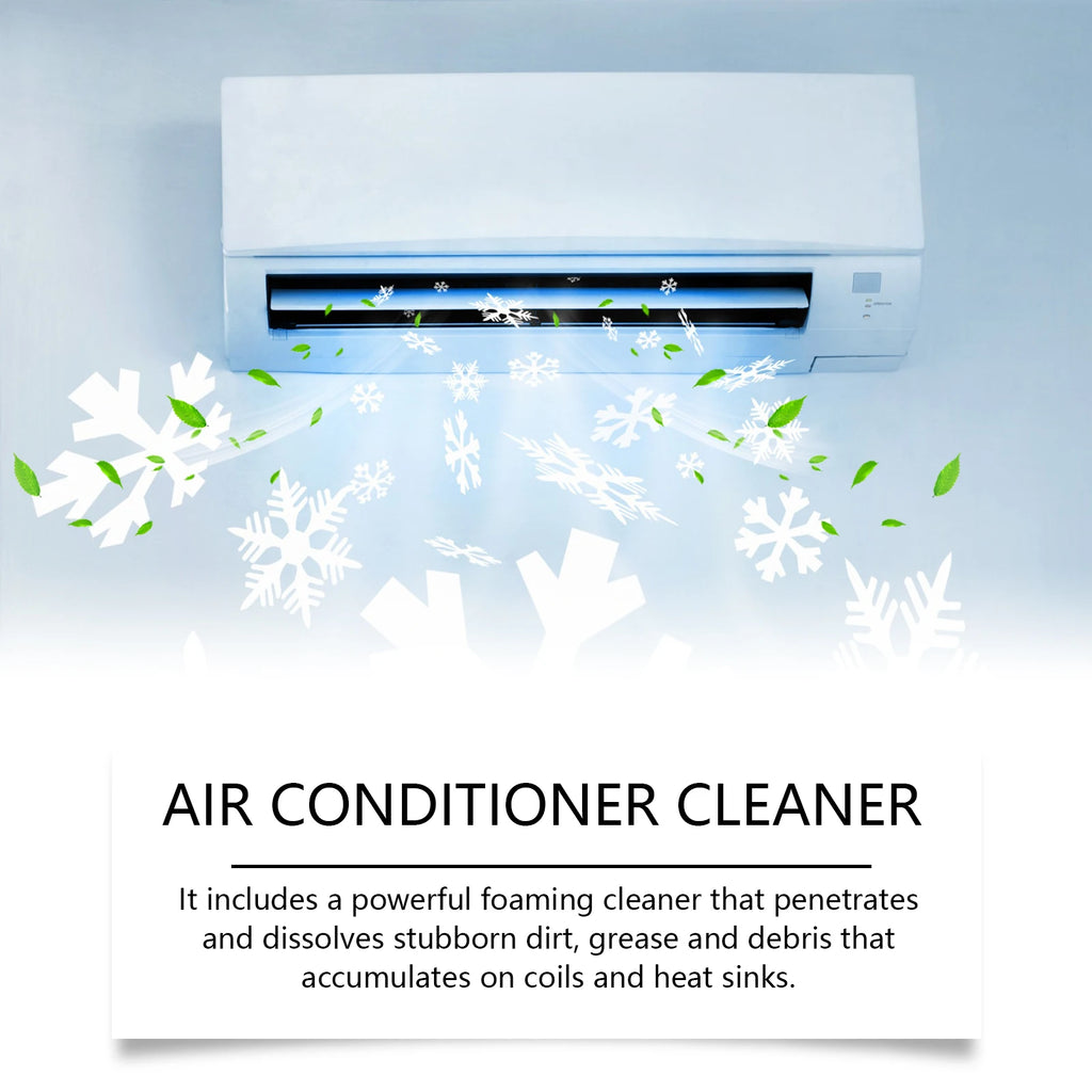 Air Conditioning Cleaner Spray Powerful Cleaning Internal Dust Bacteria Remove Dirt Eliminating Odor Foam Spray Deodorizer 120ml Oasis Select