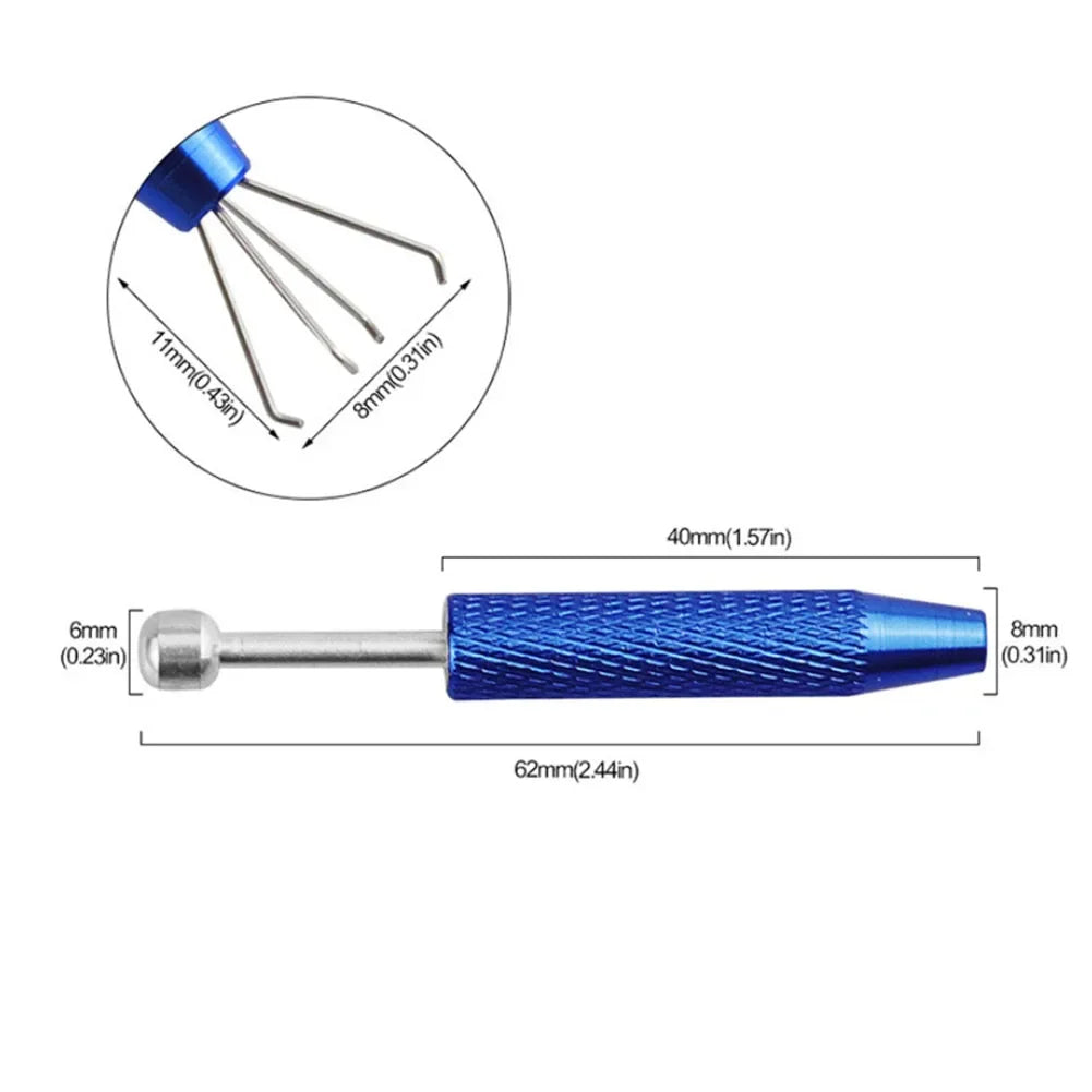 4 Claw Jewelry Grabber Tool Electronic Component Grabber Gems Prong Chip Gripper Tweezer Pick Up Pen Electronic Repair Hand Tool Oasis Select D