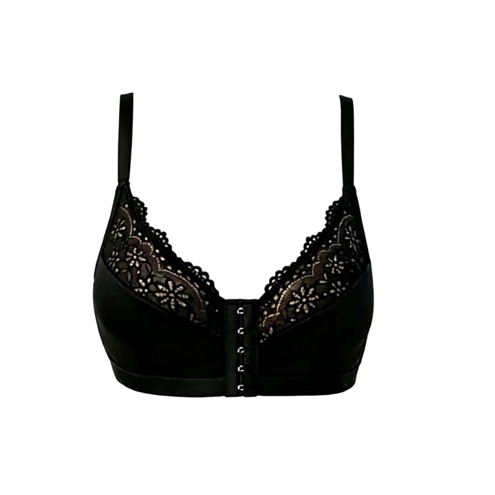 Lace Front Clasp Wire-Free Push-Up Bra | Everyday Comfort Lace Push-Up Bra Oasis Select 1pcs S