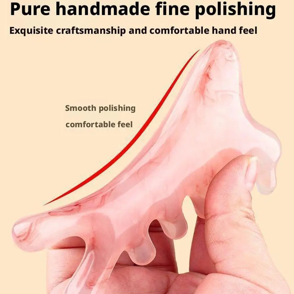 4 in 1 Resin Head Scalp Comb Massager for Hair| Face| Eye Around|Neck|Whoe Body Relaxation |Gua Sha Scraping Comb Massager Tool Oasis Select
