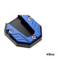 1/2/3PCS Aluminum Alloy Motorcycle Bike Kickstand Extender Foot Side Stand Extension Foot Pad Support Plate Oasis Select Blue