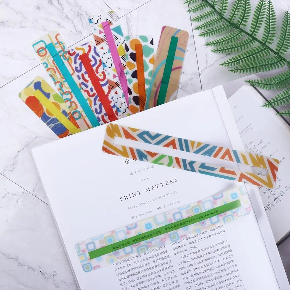 8 Pcs/set Guided Reading Strips Reading Asst Highlighter Strips Highlight OverLays Bookmarks for Children Adult Student Oasis Select