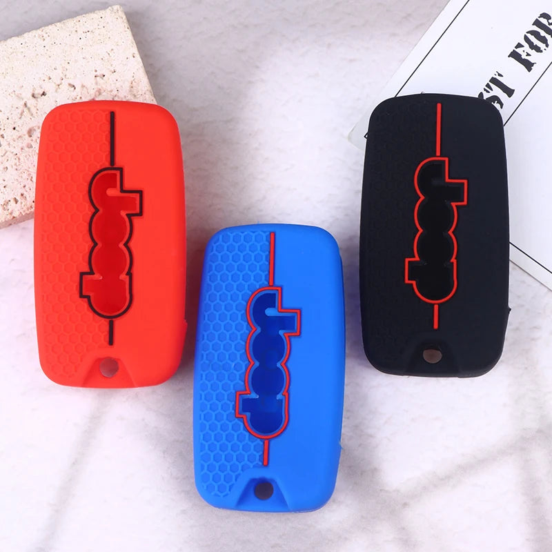 Silicone Key Shell Cover for Jeep Cherokee, Compass S, Renegade, Grand Commander, and ForJcuv Charger Oasis Select