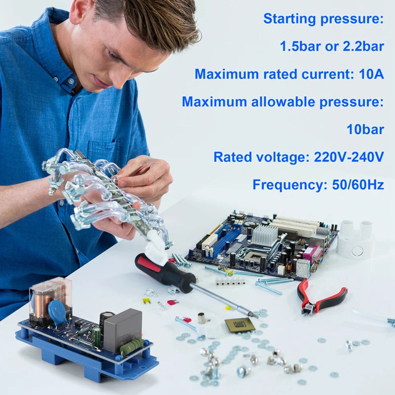 EPC-3 Relay Pressure Sensor Chip Controller Regulator Electronic Integrated Circuit Panel 220V Pump Control Switch Parts Oasis Select