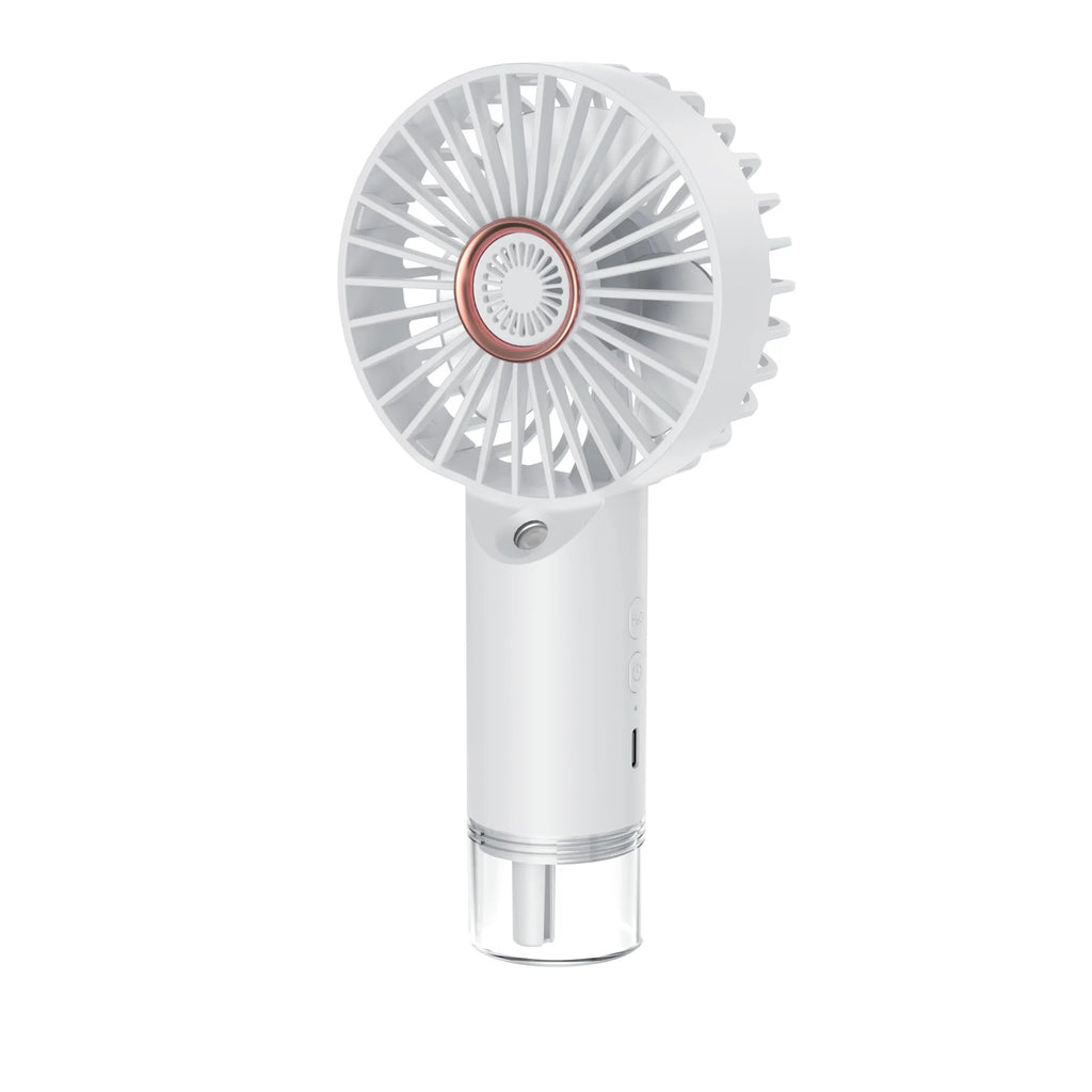 Handheld Spray Mist Fan – USB Rechargeable Portable Cooling