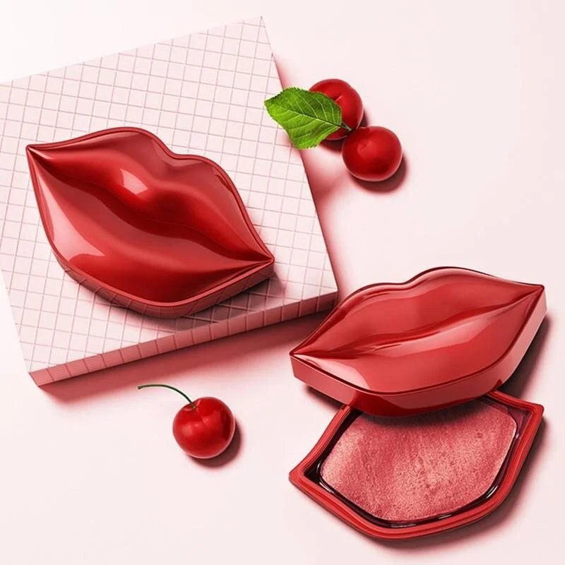 BIOAQUA Cherry Gollagen Hydrating Lip Mask Moisturizing Nourishing Anti-Drying Lightening 20pcs Oasis Select
