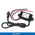 12V24V to 5V 3A Micro Mini USB Step Down Voltage Power Supply Output Adapter DC-DC Car Power Converter with Reverse Protection Oasis Select Mini USB 12V24V 5V 3A