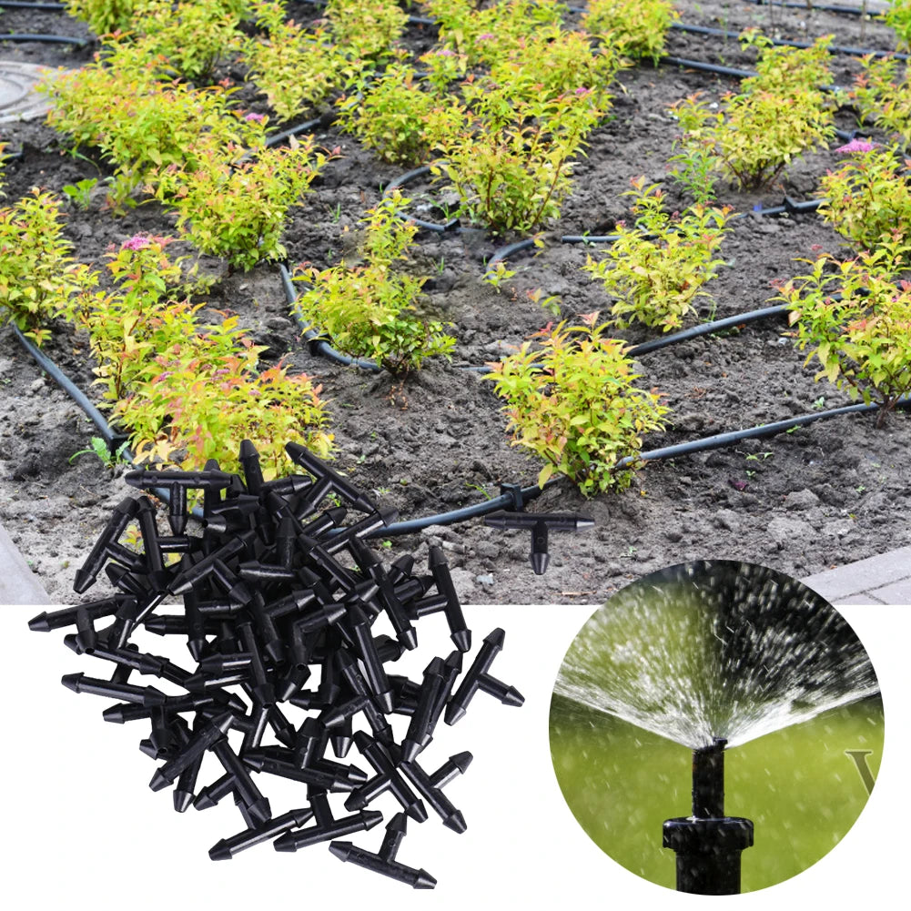 50/100 Barbed Tee 3-Way Micro Drip Irrigation Connectors Drip Irrigation Fittings Oasis Select