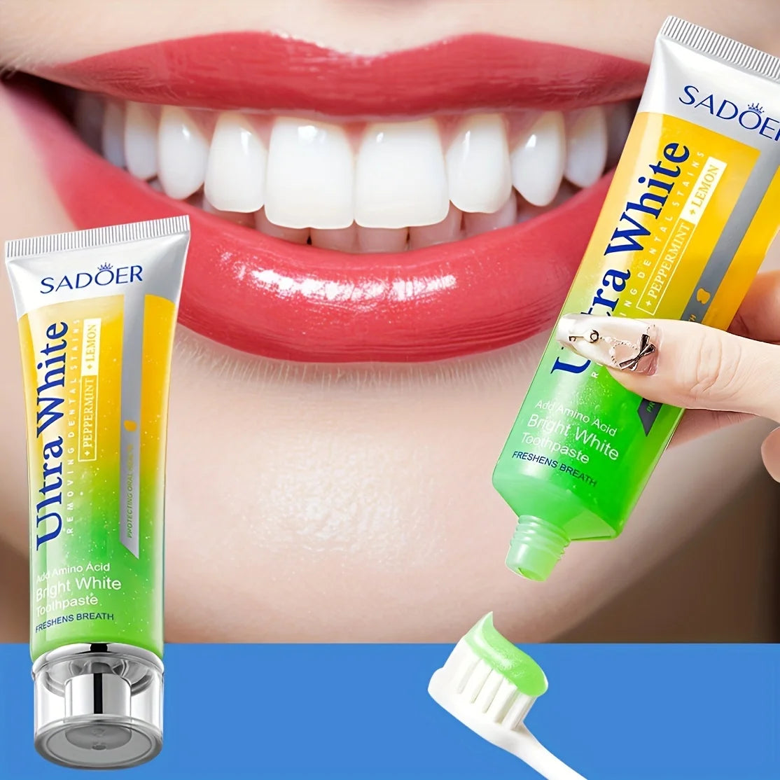 Lemon Mint Whitening Toothpaste Cleaning Teetch, Peppermint And Lemon Brightening Teeth Toothpaste Fresh Breath 100g Oasis Select