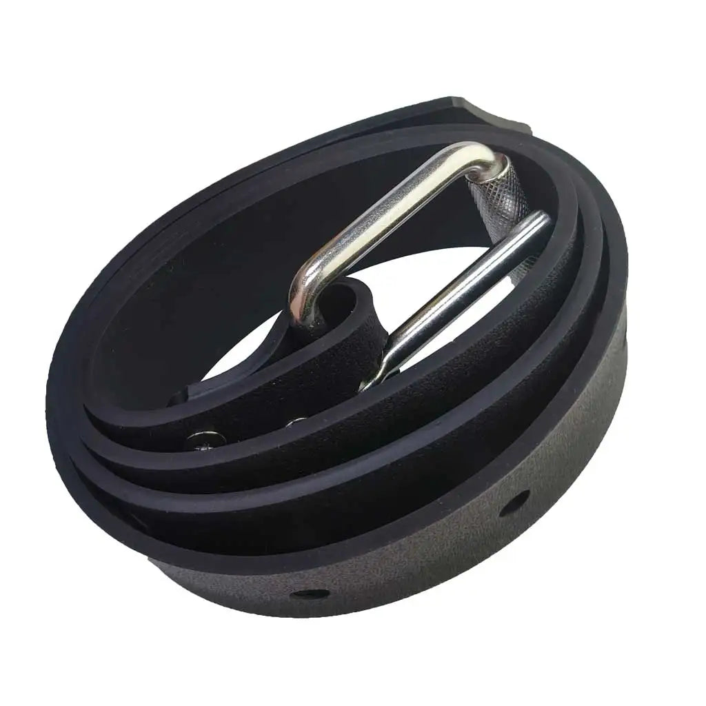1.3M Cutable Diving Silicone Gel Rubber Weight Belt Spearfishing Freediving Stretchable Smooth Finish Waist Weight Belt Oasis Select Black