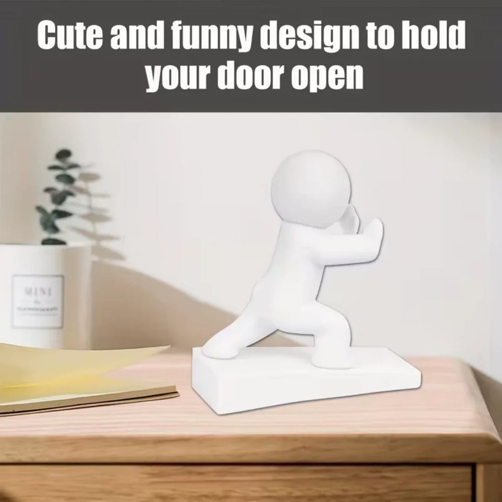 Funny Human Figurine Door Holder Anti-Collision Door Bumper Cute Household Door Stopper Home Decoration Figurine Oasis Select