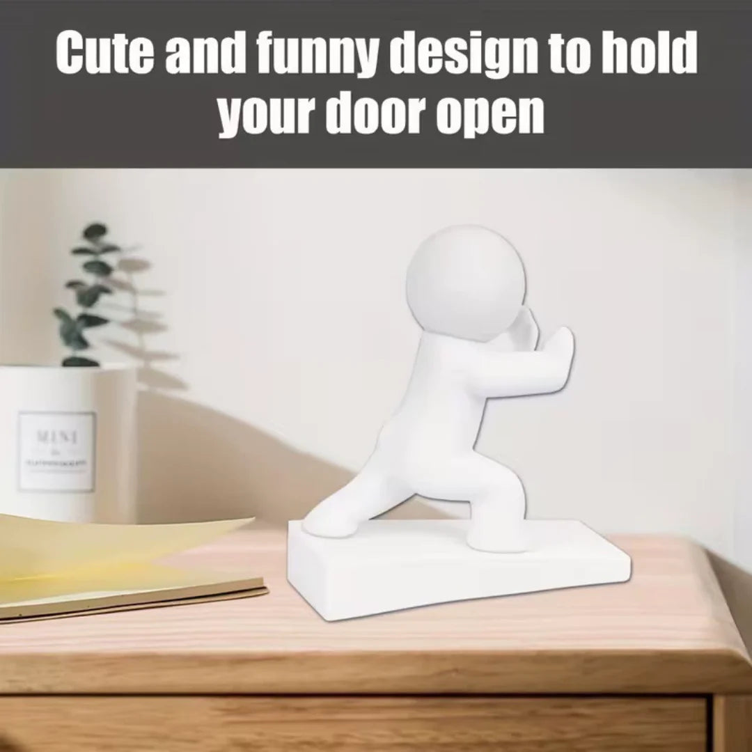 Funny Human Figurine Door Holder Anti-Collision Door Bumper Cute Household Door Stopper Home Decoration Figurine Oasis Select