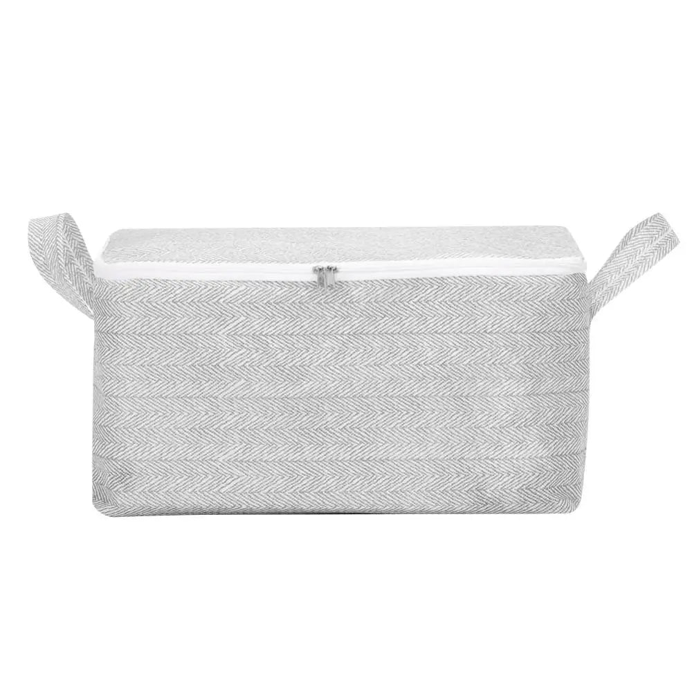Large-Capacity Clothes Storage Bag Closet Organizers Dust-proof Quilt Storage Basket with Lids Zipper With Handle Oasis Select