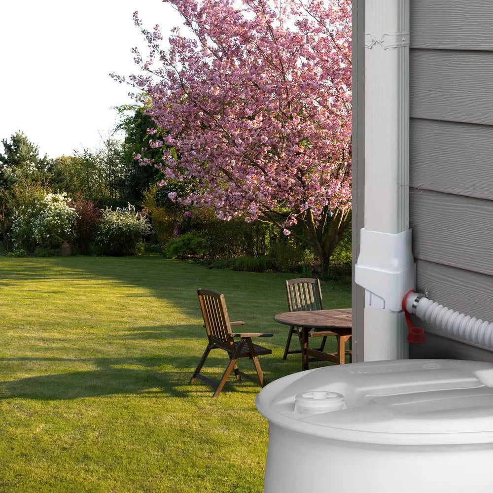 Easy Installment Rainwater Collection System Rain Barrel Diverter Kit supply Downspout Diverter With Adjustable Filtration Valve Oasis Select