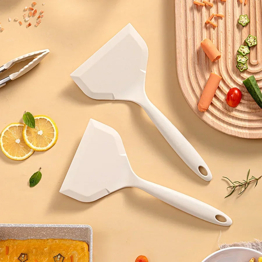 1pc silicone Heat resistant spatula household food grade non-stick Frying pan sushi steak fish pancake baking Scoop Kitchen Tool Oasis Select
