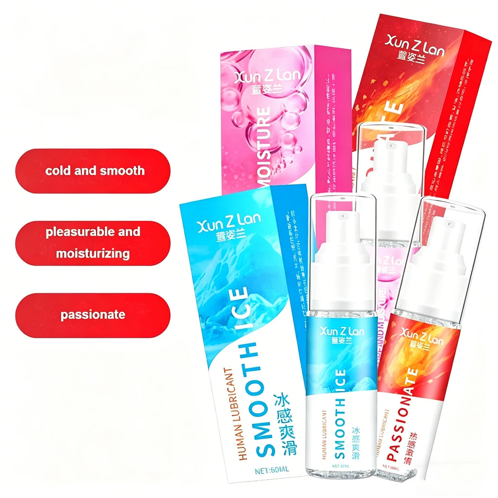 Cooling Lube & Warming Lube For Couples Intense Orgasm Gel 60ml Passion, Pleasure Moisture, Smooth Ice Lubricant For Vagina Anal Oasis Select